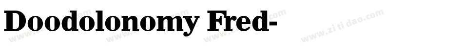 Doodolonomy Fred字体转换